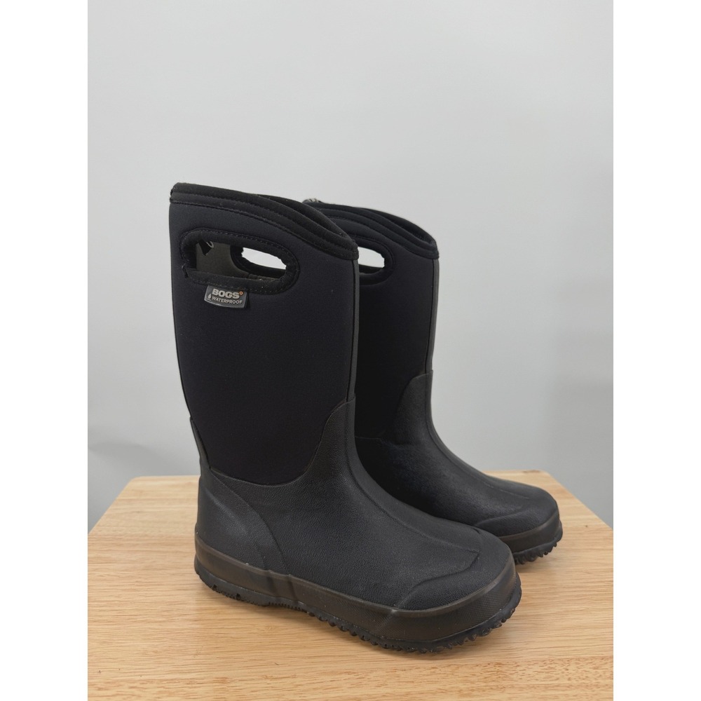 Bogs Classic High HA Waterproof Insulated Rain Snow Boots Black Youth 3